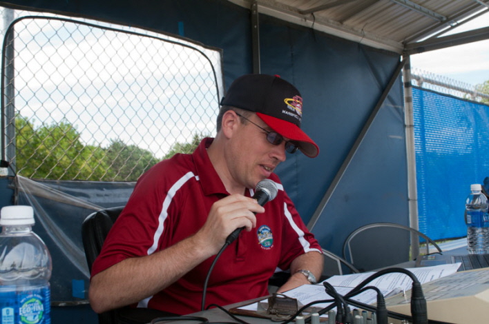 The voice of Mansfield Stadium